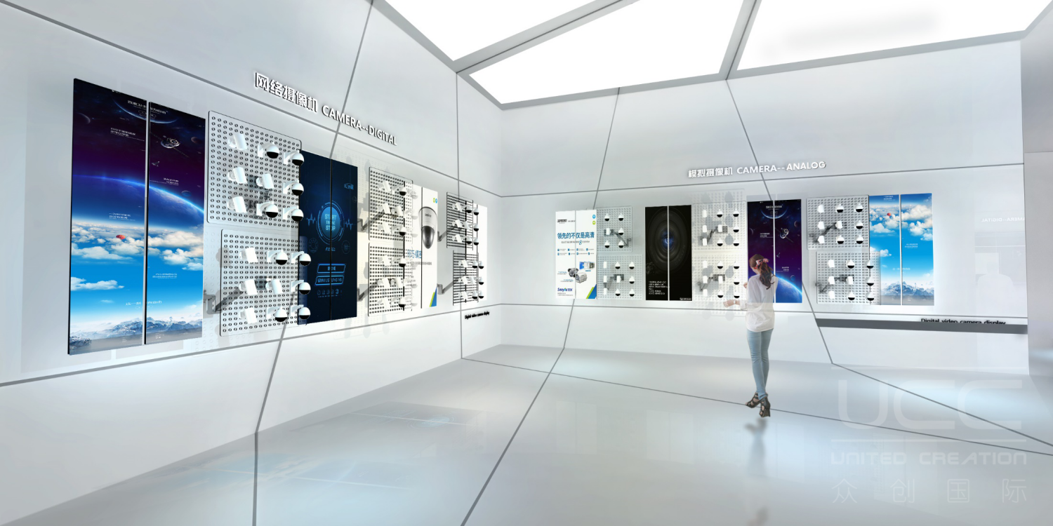 海康威视展览馆设计_效果图_设计案例-北京众创国际展馆展厅设计