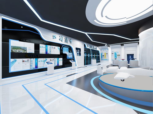 tutu无人机展示展览设计3d效果图